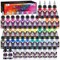 LET'S RESIN PAINT Airbrush Paint Set,42 colors with 3 Primers & 5 thinners,Water-Based Opaque & Neon & Iridescent Acrylic Paints Ready to Spray for Metal,Wood,Canvas